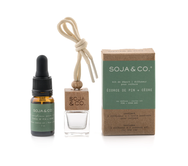 SOJA&CO Car Diffuser - Pine Bark + Cedar