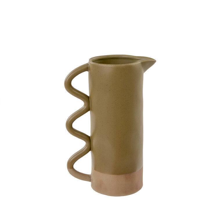 Waves Pitcher - Olive