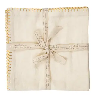 Napkins - Gold stitching