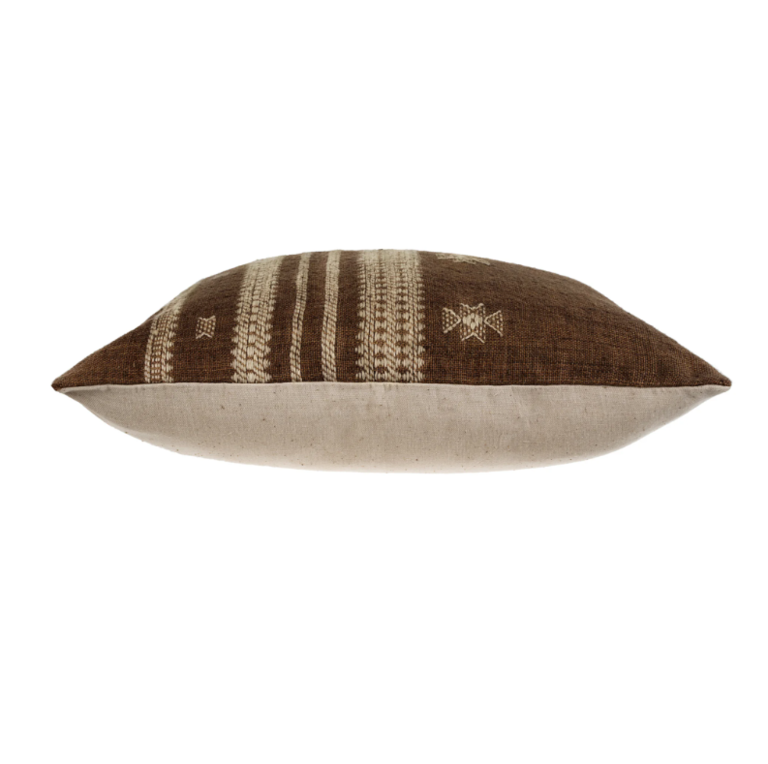Bhujodi Wool Pillow - Brown