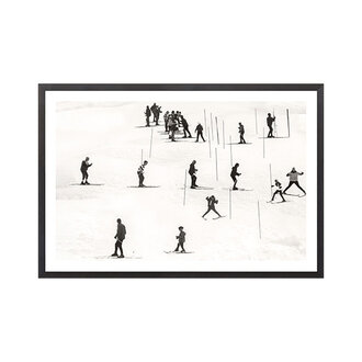 Celadon Art Frame "Ski lesson I C. 1966"