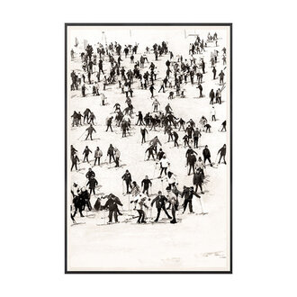 Celadon Art Frame "Ski Vacation II, C. 1960"