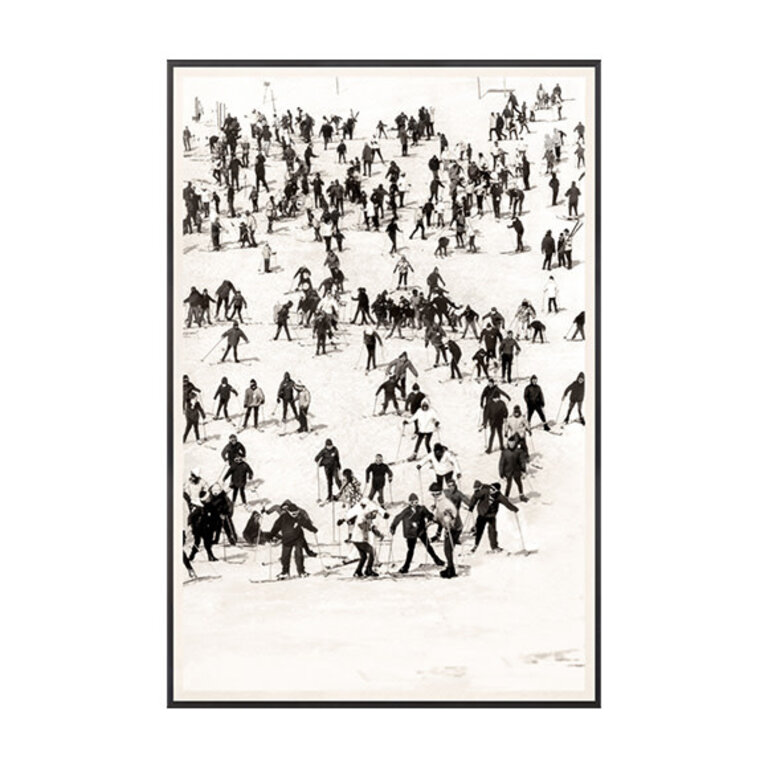 Celadon Art Frame "Ski Vacation II, C. 1960"