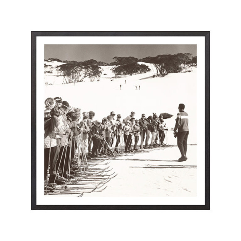 Celadon Art Cadre "Ski Lesson II C. 1966"