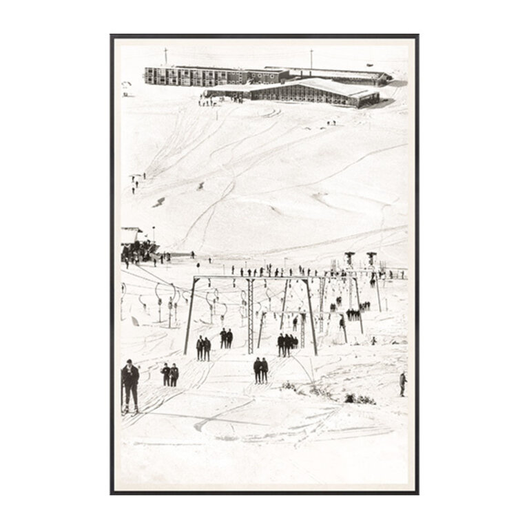 Celadon Art Cadre "Ski Vacation IV, C. 1960"