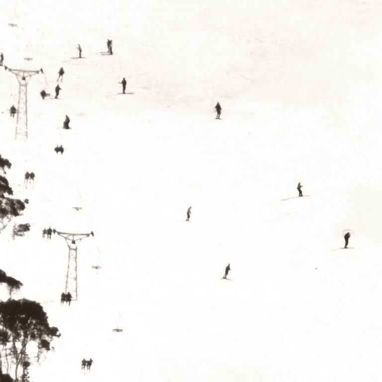 Celadon Art Frame "Ski Lift C. 1966"