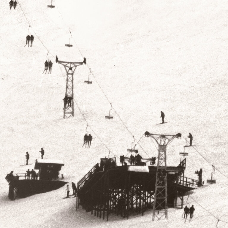 Celadon Art Cadre "Ski Lift C. 1966"