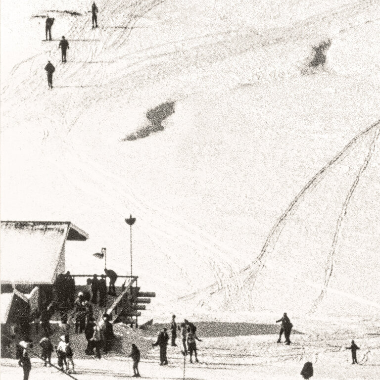 Celadon Art Cadre "Ski Vacation IV, C. 1960"