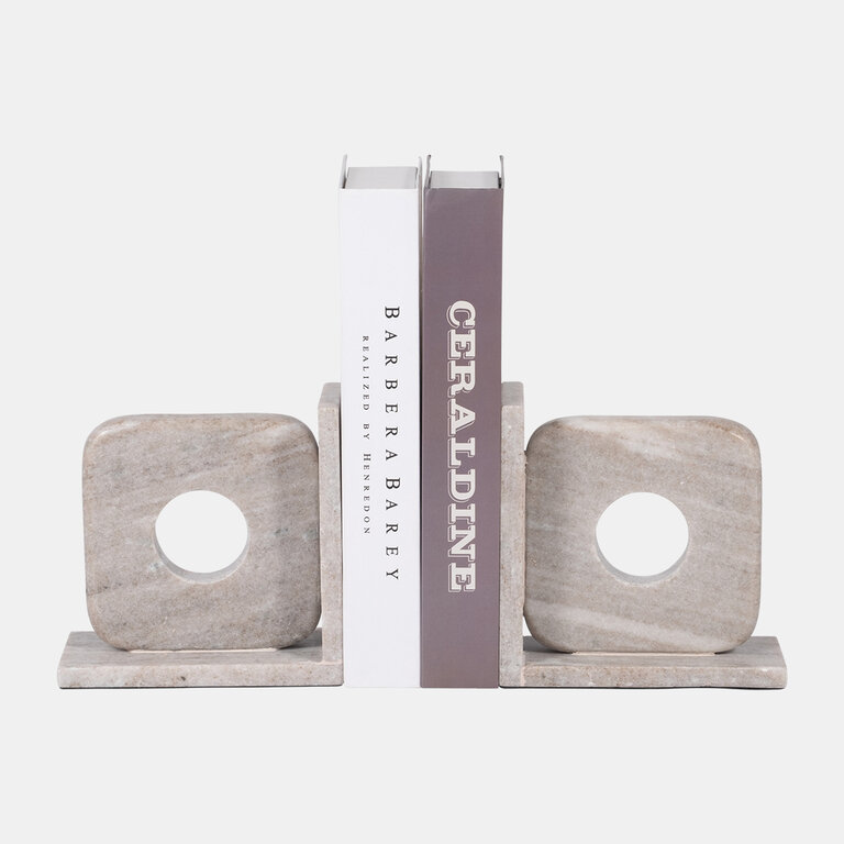 Ens. marble bookends