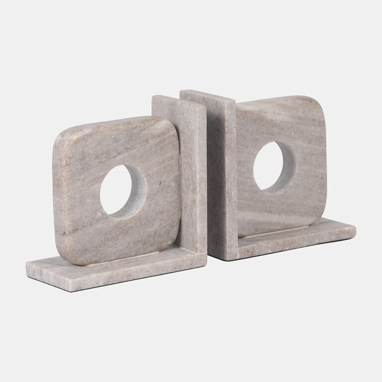 Ens. marble bookends