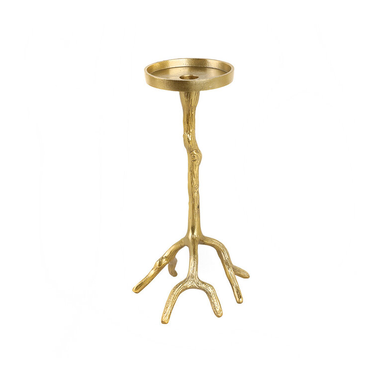 Golden Branch Pillar Holder