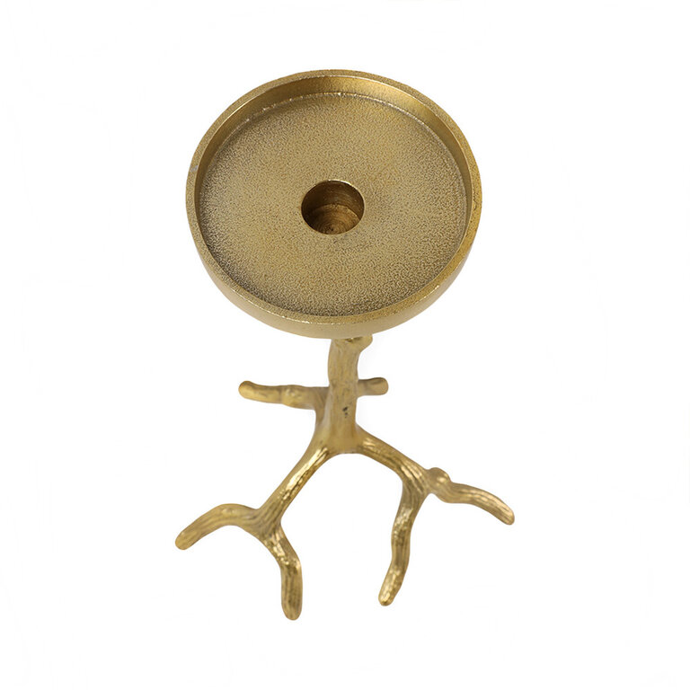 Golden Branch Pillar Holder