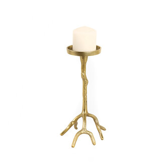 Golden Branch Pillar Holder