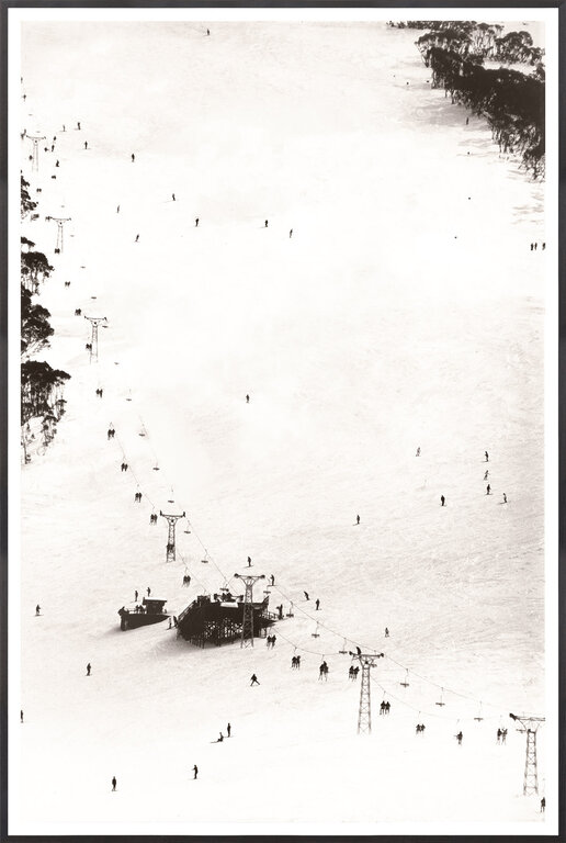 Celadon Art Cadre "Ski Lesson II C. 1966"