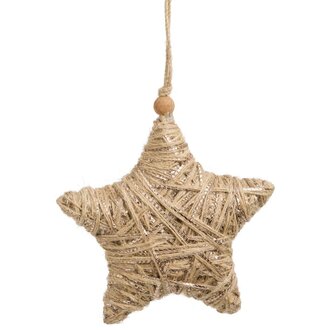 Star jute ornament
