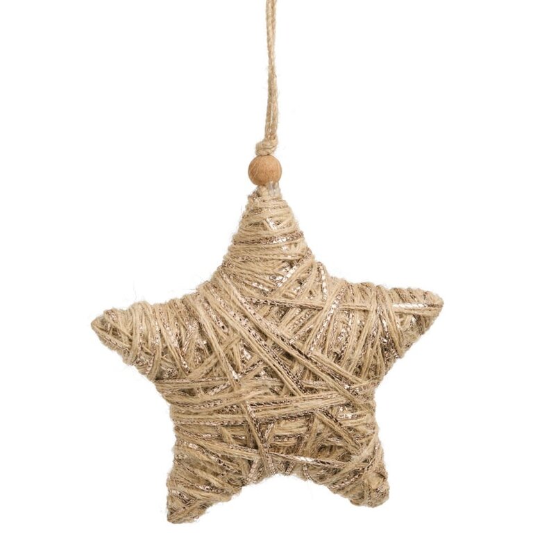 Star jute ornament