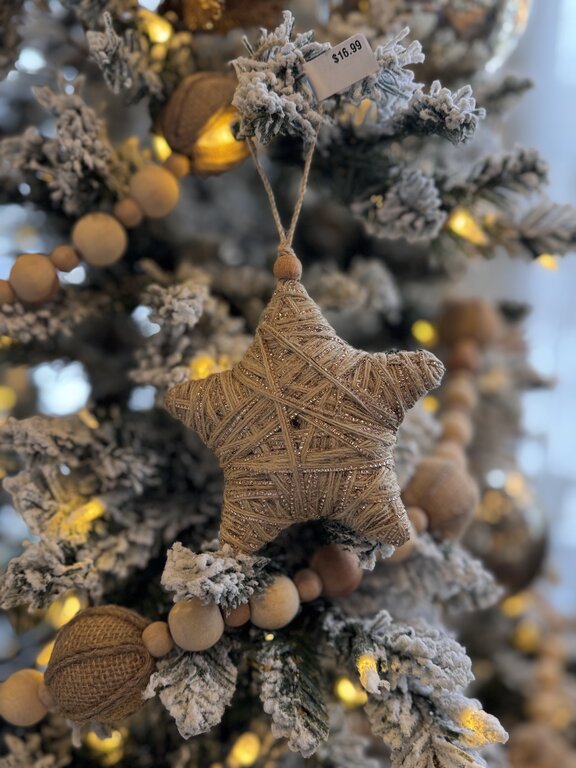 Star jute ornament
