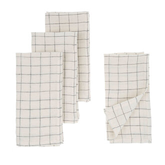 Linen Check Napkins -  Carreaux