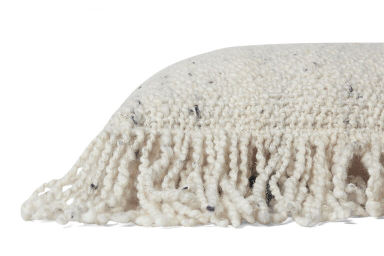 Loloi Rugs Bondi Fringed Cushion - Ivory - 18"