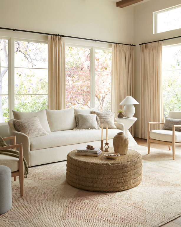 Loloi Rugs Coussin Bondi à franges - Ivoire - 18"