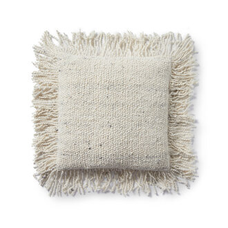Loloi Rugs Bondi Fringed Pillow - Ivory - 22"