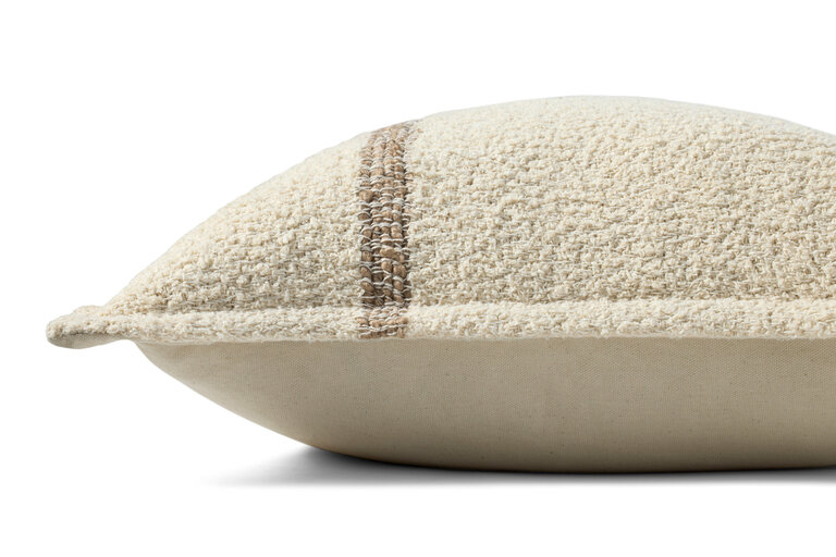 Coussin Strip - Naturel/Tan