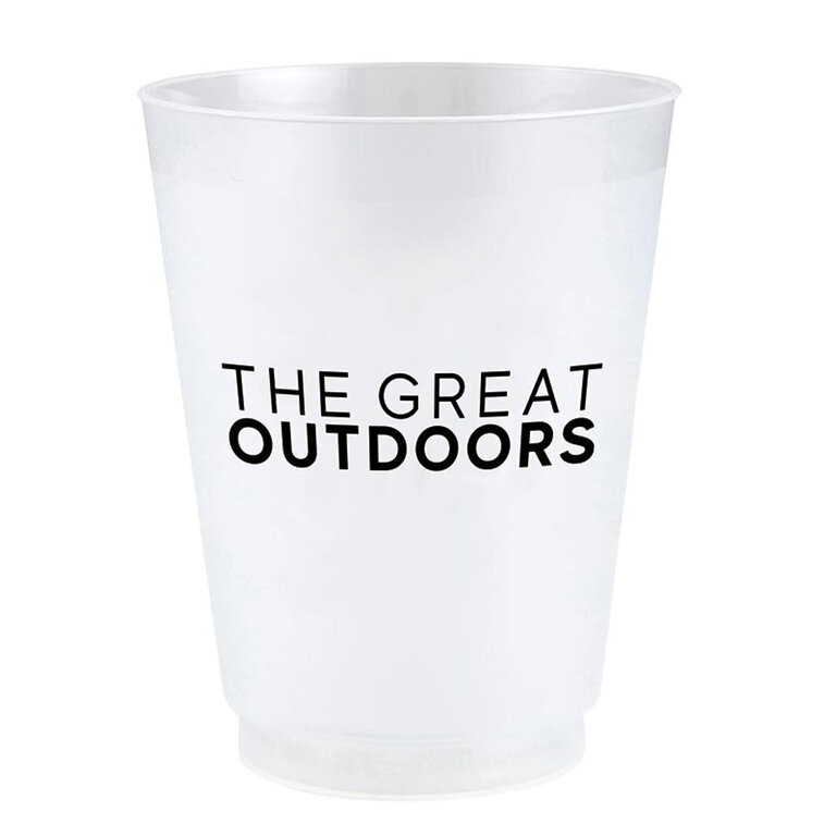 "Great outdoors" plastic glasses