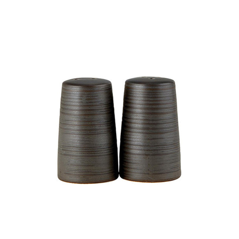 47th & Main Stoneware salt and pepper shakers