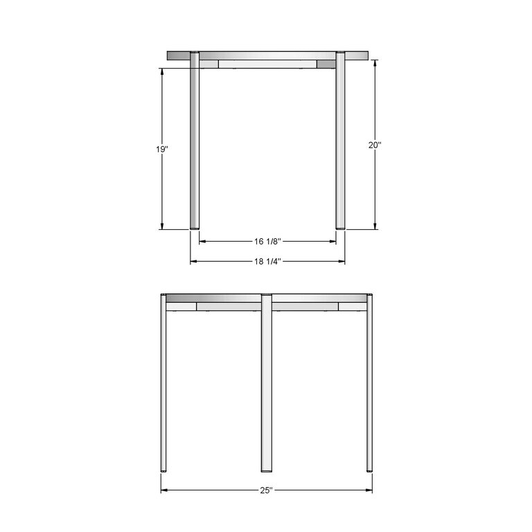 Amisco Industries Table de bout Maya