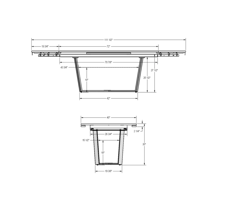 Amisco Industries Charlie Dining table