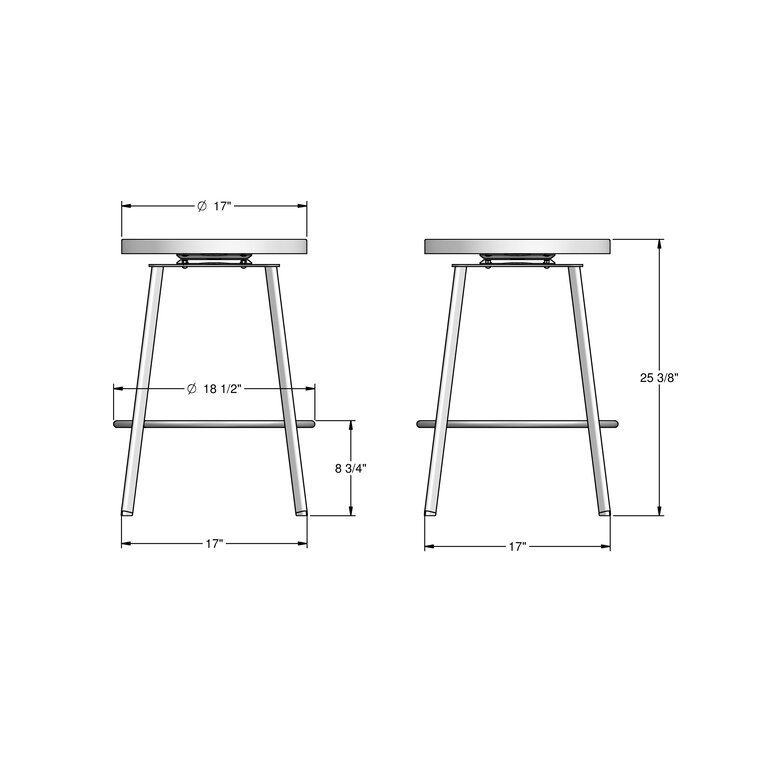Amisco Industries Tabouret Skyla