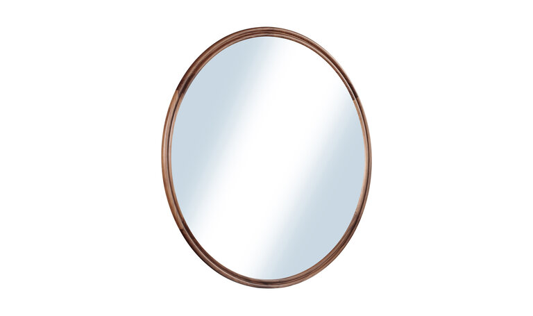 Moe's Home Miroir Asticot Rond- Noyer