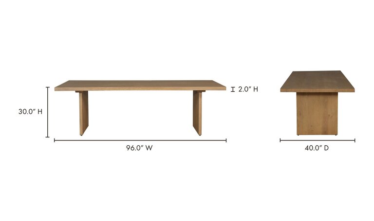 Moe's Home Koshi dining table