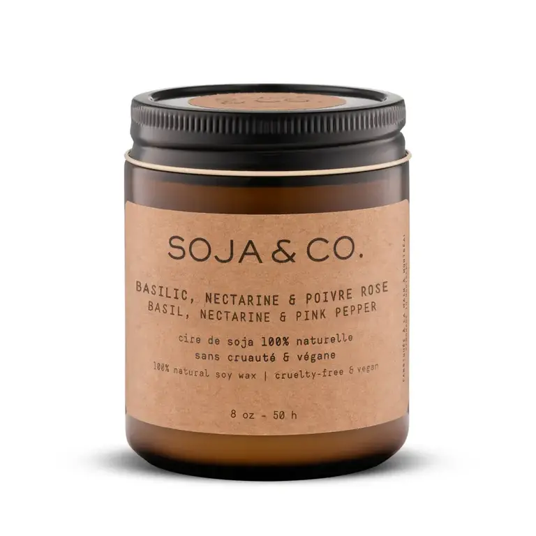SOJA&CO SOJA&CO - Bougie - Basilic, Nectarine + Poivre Rose