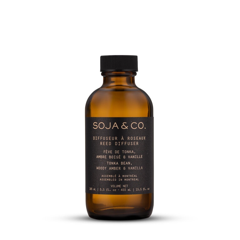 SOJA&CO SOJA&CO - Reed Diffuser - Tonka Bean, Woody Amber + Vanilla