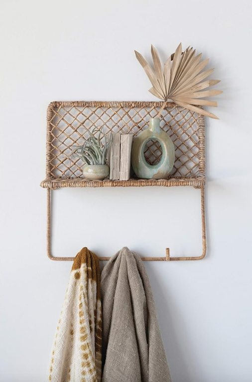 Creative Co-Op Banana leaf Shelf