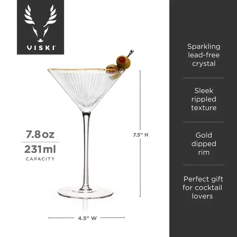 Viski Meridian Martini Glass