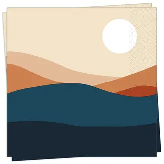 Twilight Collection Napkin de papier - Paysage