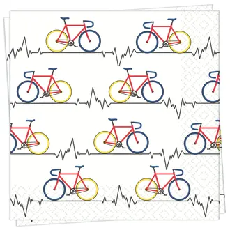 Twilight Collection Napkin de papier - Vélos