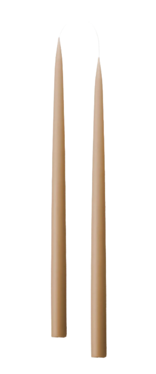 Ens. de 2 Bougies Danoise 10" - Nougat