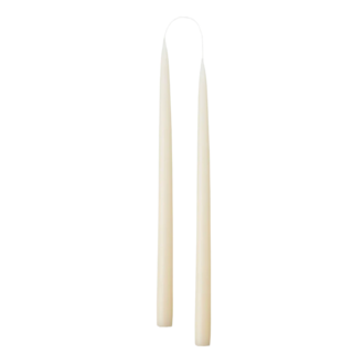 Ens. de 2 Bougies Danoise 14" - Blanc cassé
