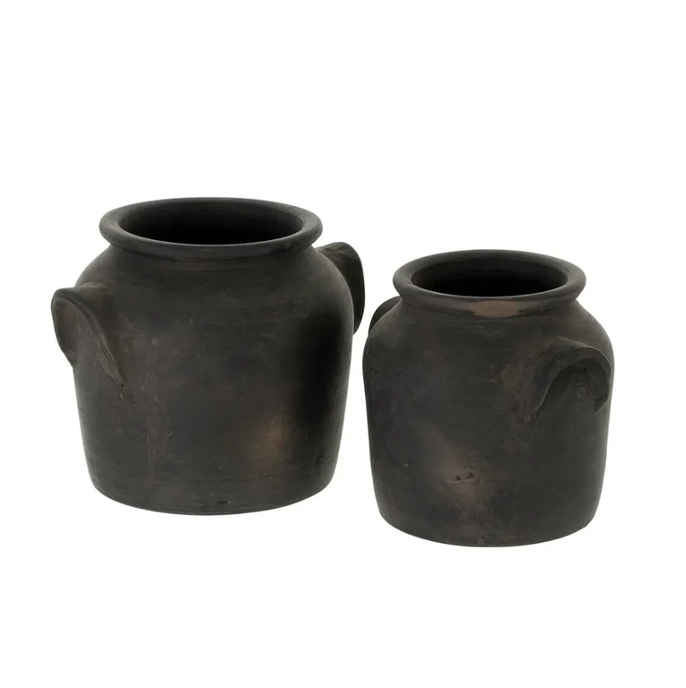 Burnt Terracotta Vase - Small