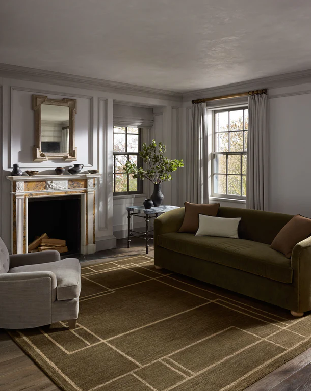 Loloi Rugs Barrow Rug - Olive/Natural