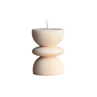 Geometric Pillar Candle