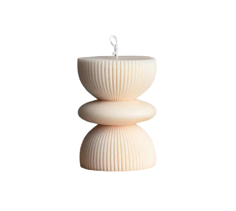 Geometric Pillar Candle