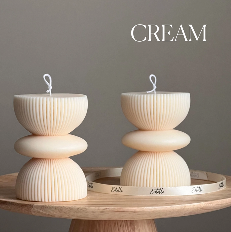 Bougie Pilier Géométrique