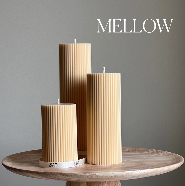 Geometric Pillar Candle