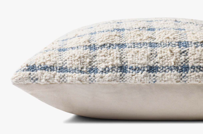 Magnolia Home by Joanna Gaines X Loloi Magnolia Home Pillow - Ivory/Blue