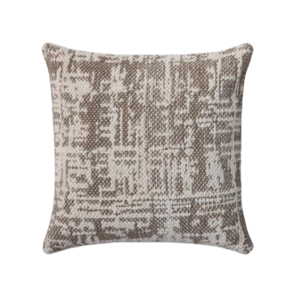 Loloi Rugs Coussin Taupe foncé / Ivoire
