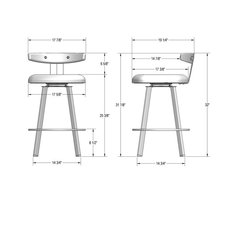 Tabouret Pivotant Asher